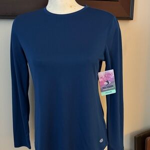Reel Legends Women's Navy Long Sleeve Tee -NWT